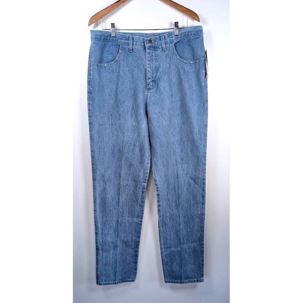 Roughrider by Circle T Jeans Size 17/18 Rhinestone Western Rodeo Bareback Vtg